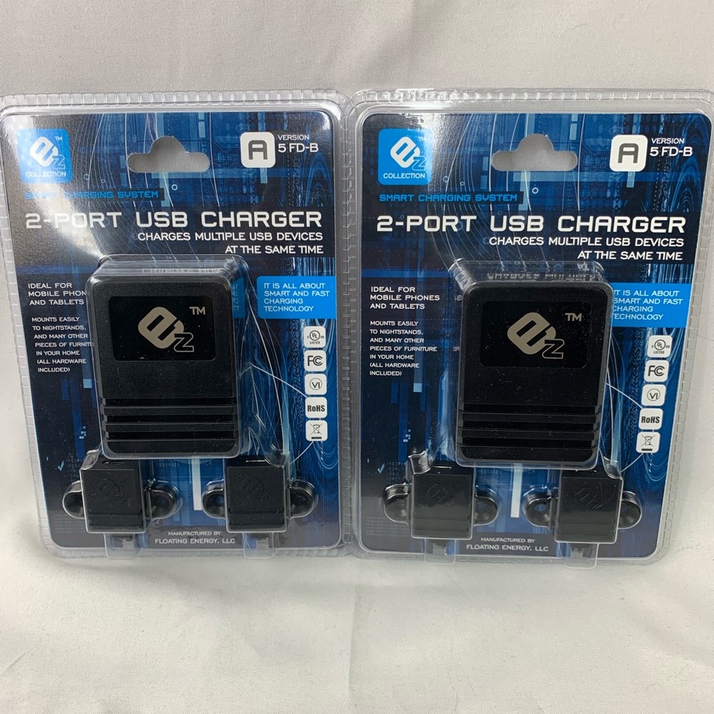EZ 2-Port USB Charger Mount Charge System.
